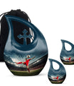 Football themed cremation urn