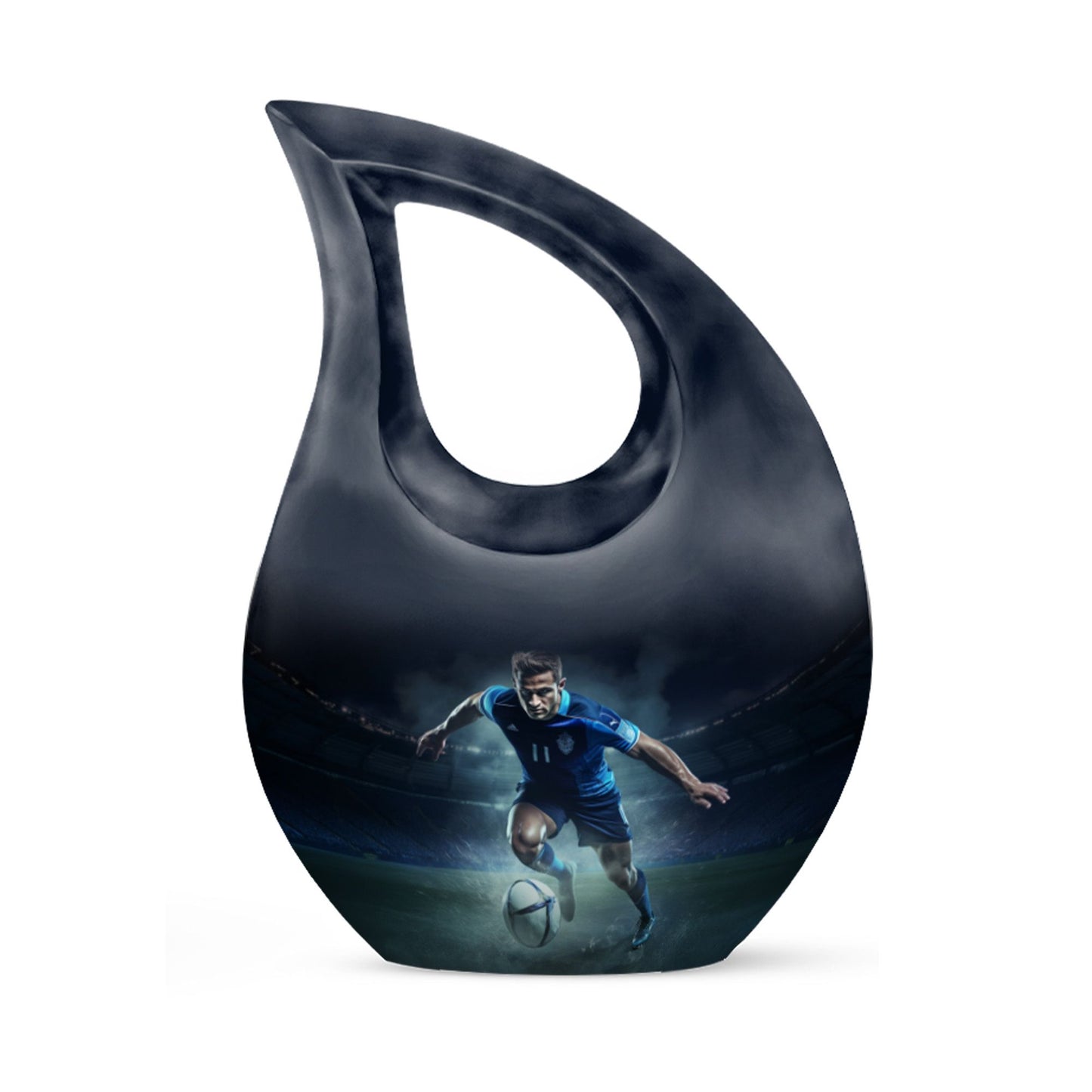 10-inch Football themed Memorial urn