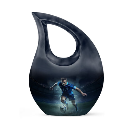 10-inch Football themed Memorial urn