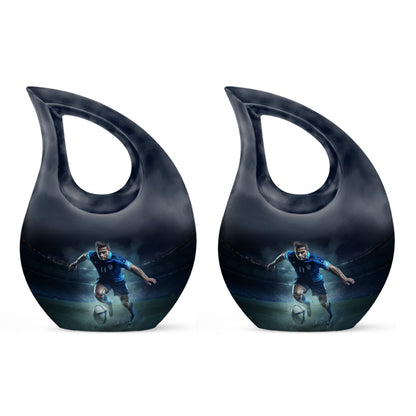 10-inch Football themed Memorial urn