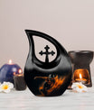 Cross Drop Football Memorial Urn