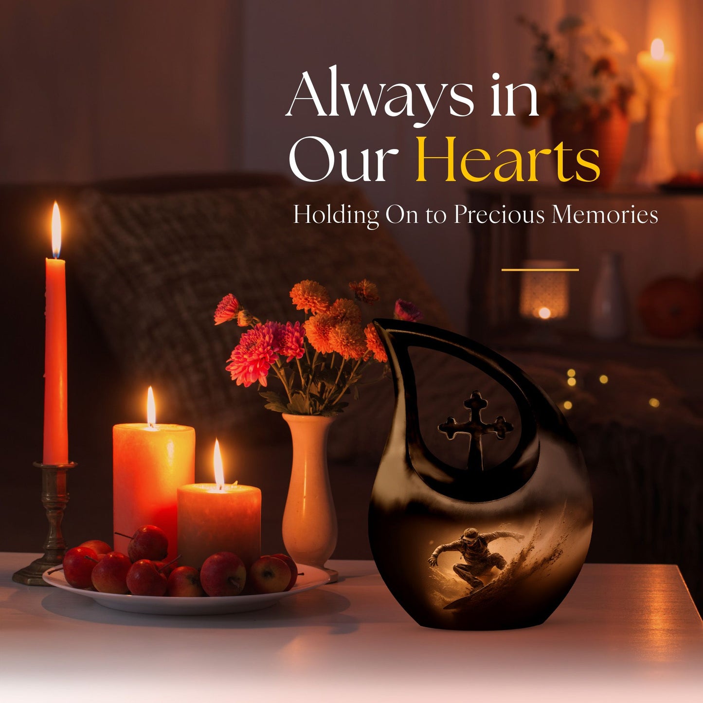 Football Themed Memorial Urn