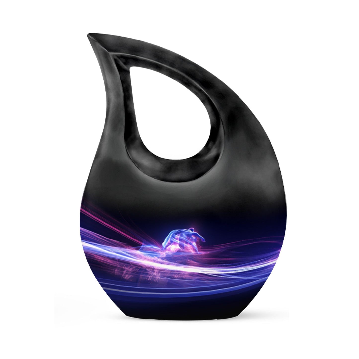 Purple 10 inch Football Urn
