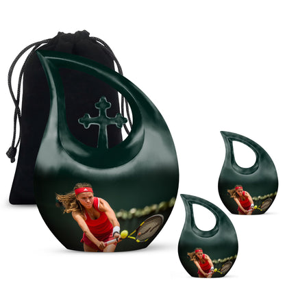 Sports themed urn for ashes