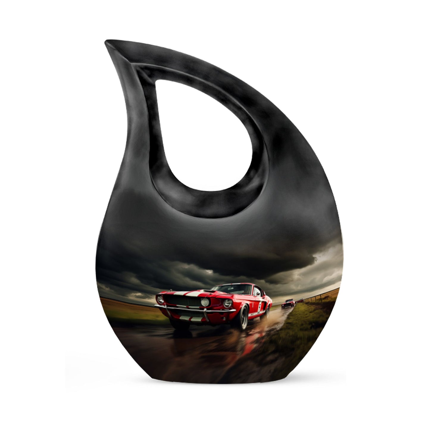 10-inch Car Race-themed Urn