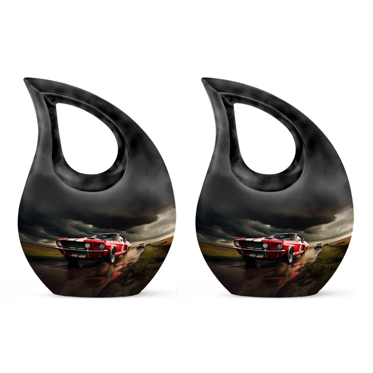 10-inch Car Race-themed Urn