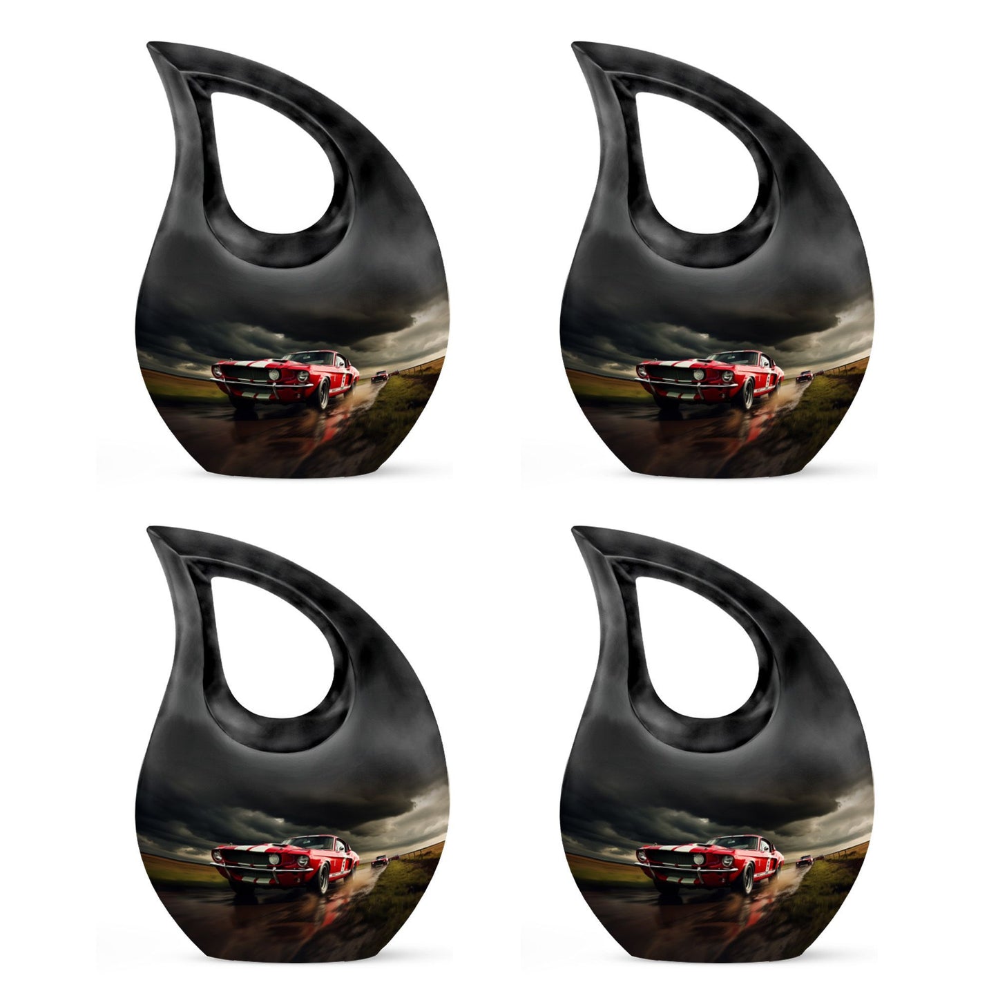 10-inch Car Race-themed Urn