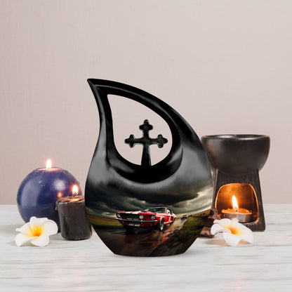 10-inch Car Race-themed Urn