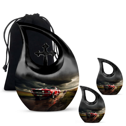 10-inch Car Race-themed Urn