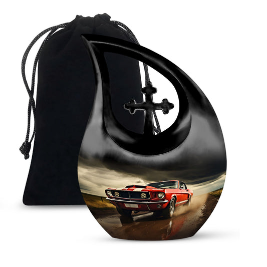Car Race themed Companion Urn