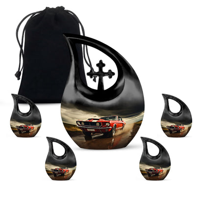 Car Race themed Companion Urn