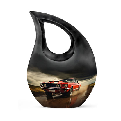 Car Race themed Companion Urn