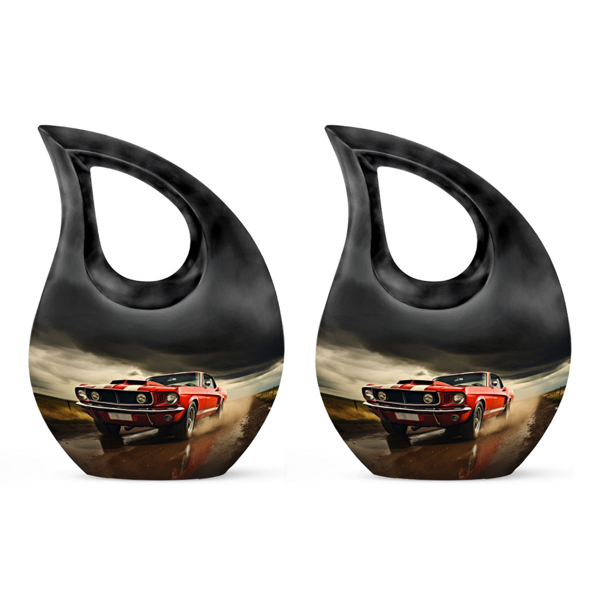 Car Race themed Companion Urn