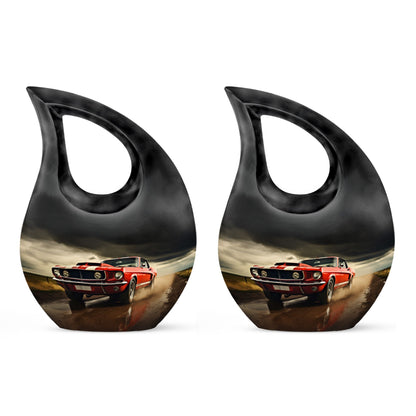Car Race themed Companion Urn
