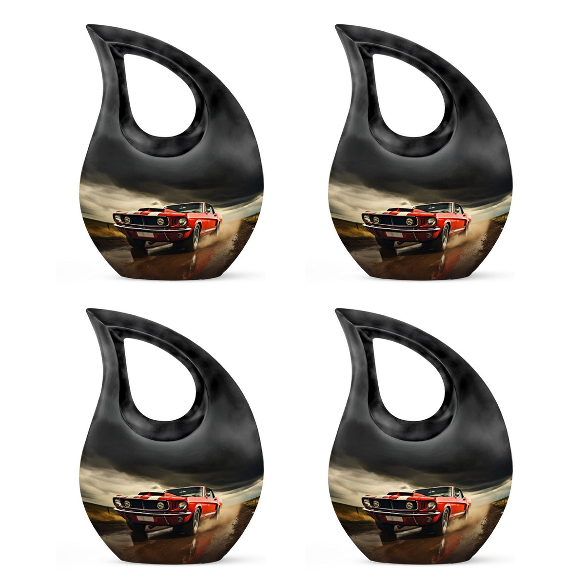 Car Race themed Companion Urn