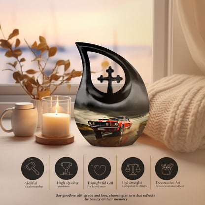 Car Race themed Companion Urn