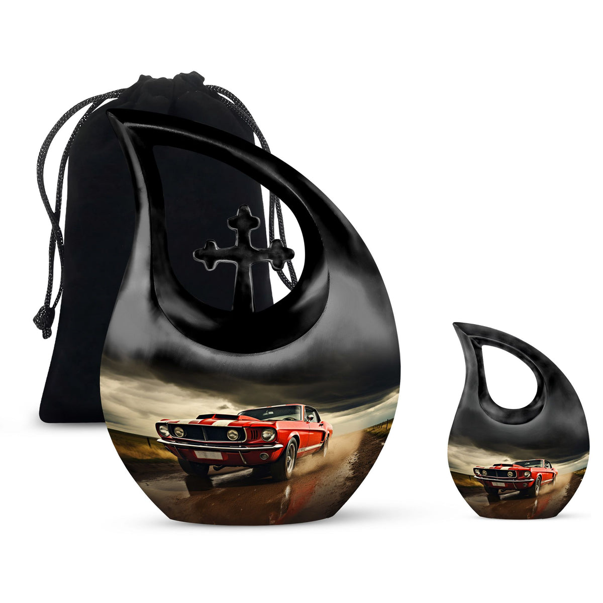 Car Race themed Companion Urn