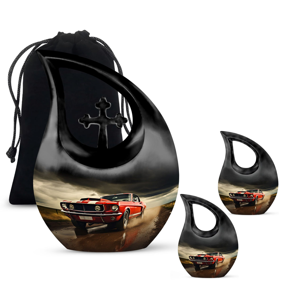 Car Race themed Companion Urn