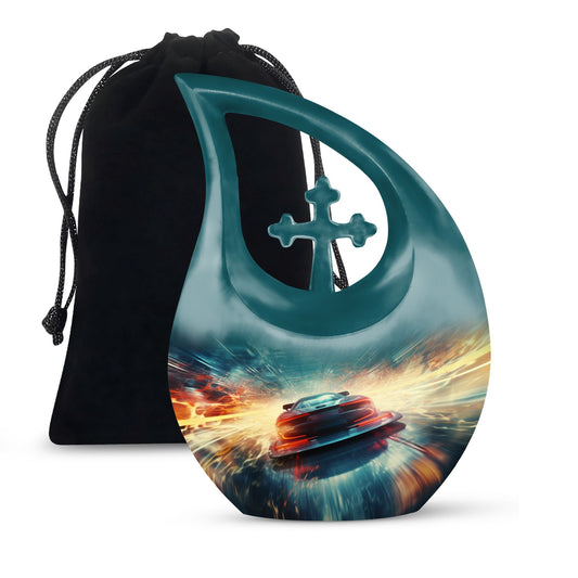 Car Race theme Urn for ashes