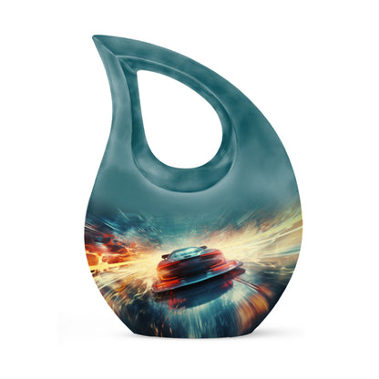 Car Race theme Urn for ashes