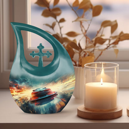 Car Race theme Urn for ashes