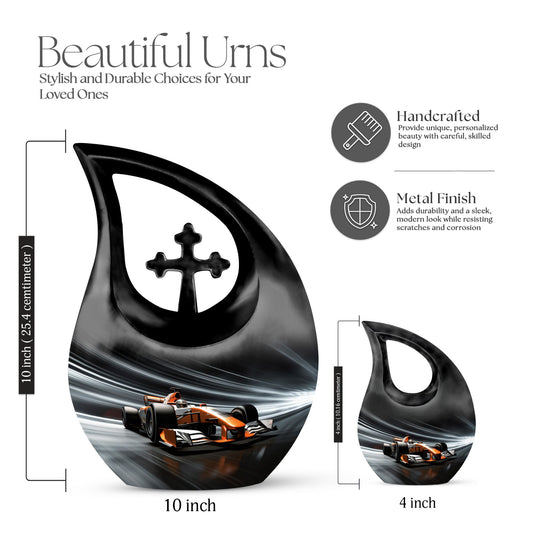 10-inch Car Race Urn for ashes