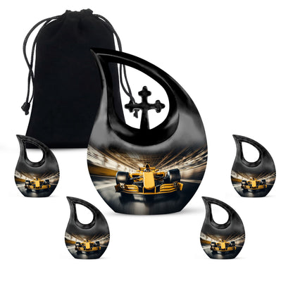 Large 10-inch Car Race theme Urn