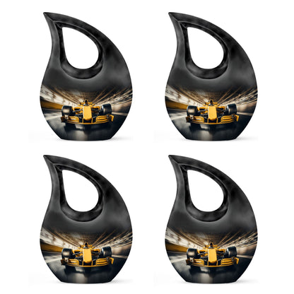 Large 10-inch Car Race theme Urn