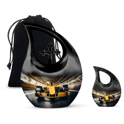 Large 10-inch Car Race theme Urn