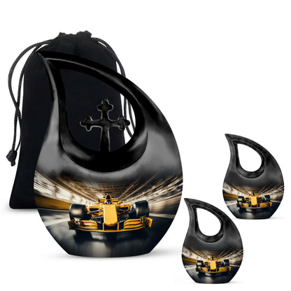 Large 10-inch Car Race theme Urn