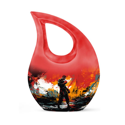 Sports-themed Aluminium Urn