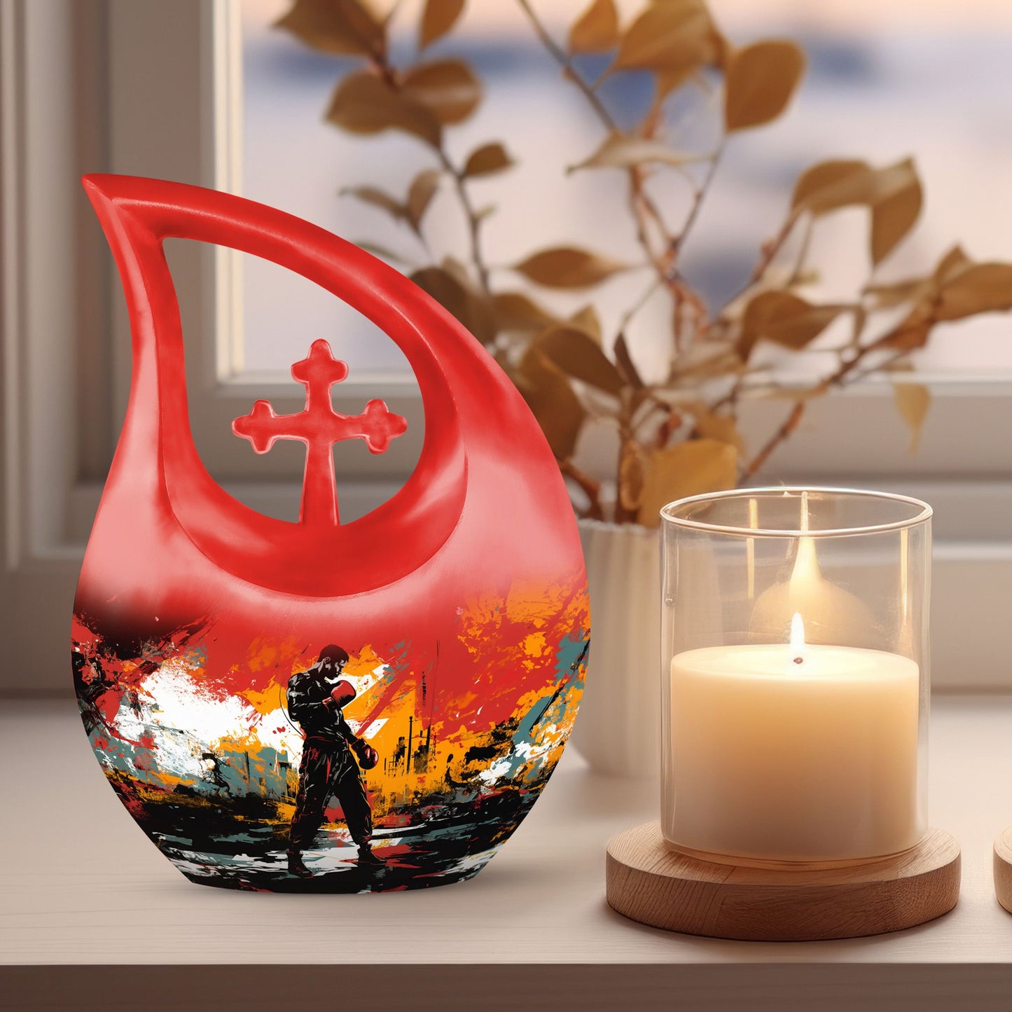 Sports-themed Aluminium Urn