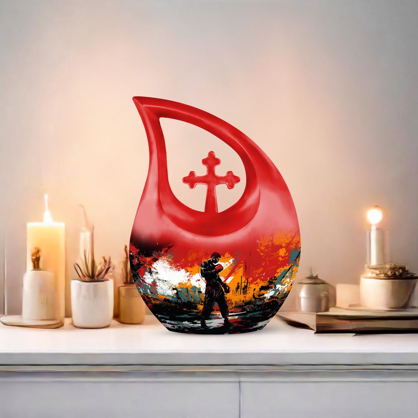 Sports-themed Aluminium Urn