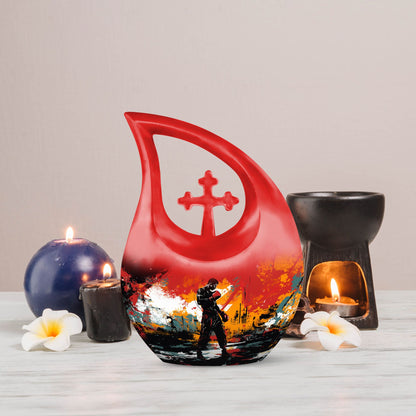 Sports-themed Aluminium Urn