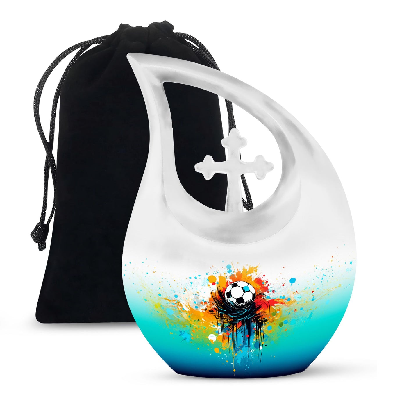 Sports themed urn