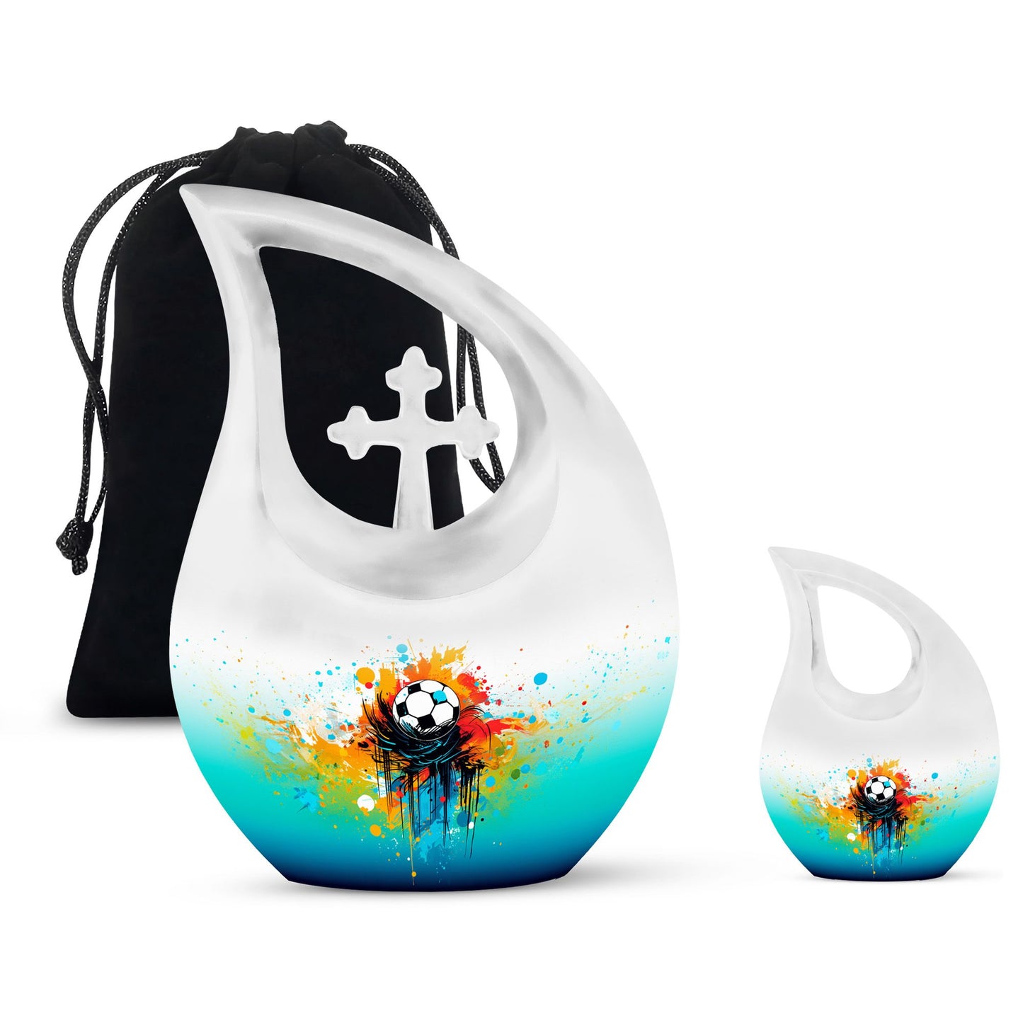 Sports themed urn