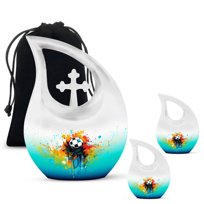 Sports themed urn