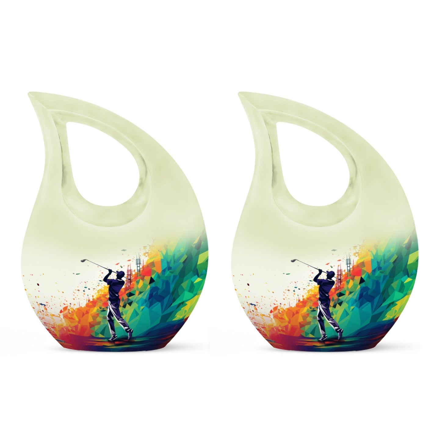 sports-themed urn for adult's ashes