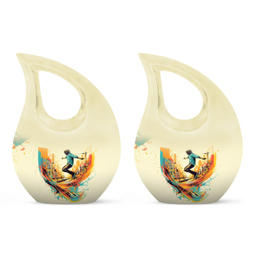 Small Urn Set of 2 -3