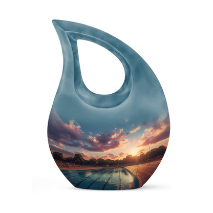 Swimming Pool Themed Cremation Urn