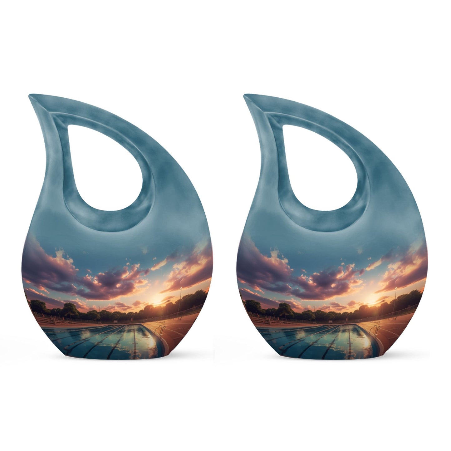 Swimming Pool Themed Cremation Urn
