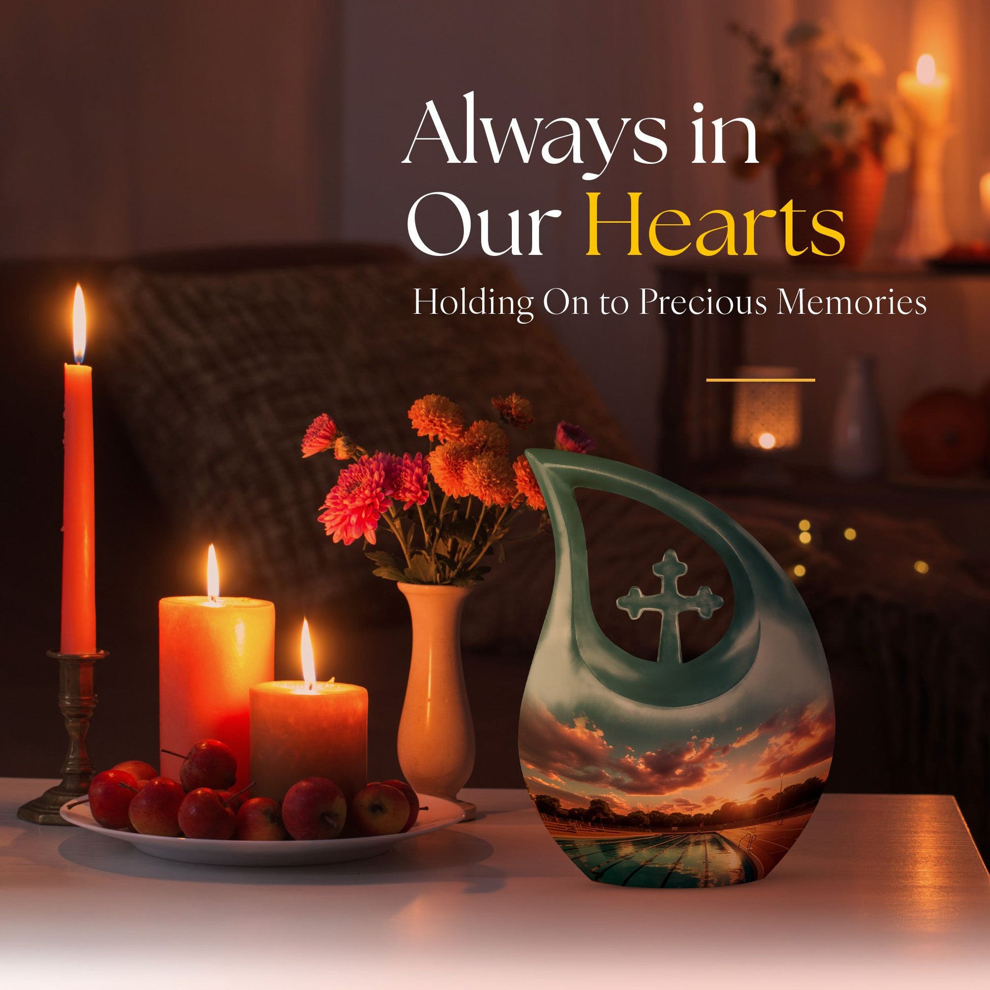 Swimming Pool Themed Cremation Urn
