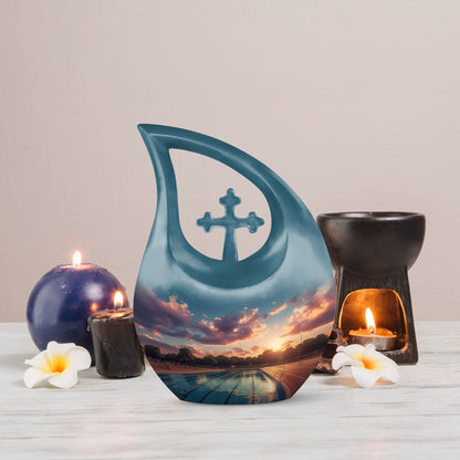 Swimming Pool Themed Cremation Urn