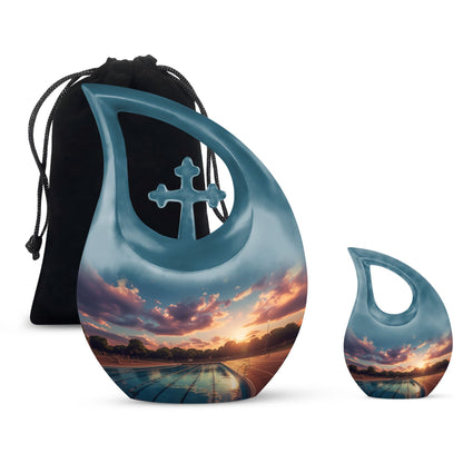 Swimming Pool Themed Cremation Urn