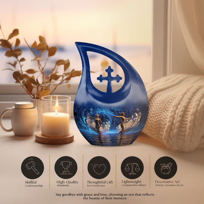 Dance Themed Cross Drop Urn