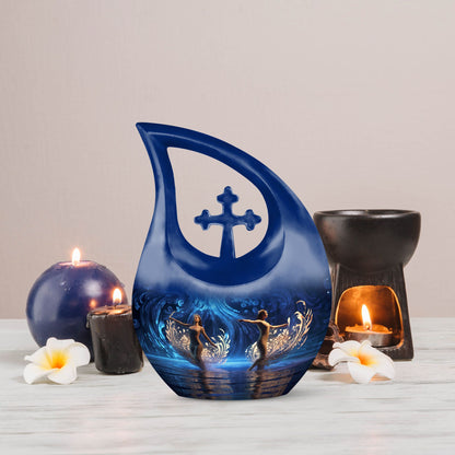 Dance Themed Cross Drop Urn