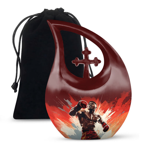 10-inch Boxing-themed Keepsake Urn
