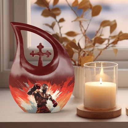 10-inch Boxing-themed Keepsake Urn