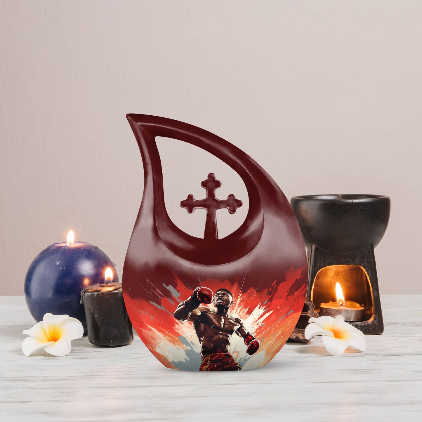 10-inch Boxing-themed Keepsake Urn