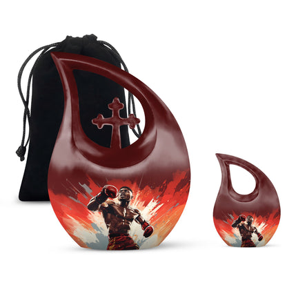 10-inch Boxing-themed Keepsake Urn